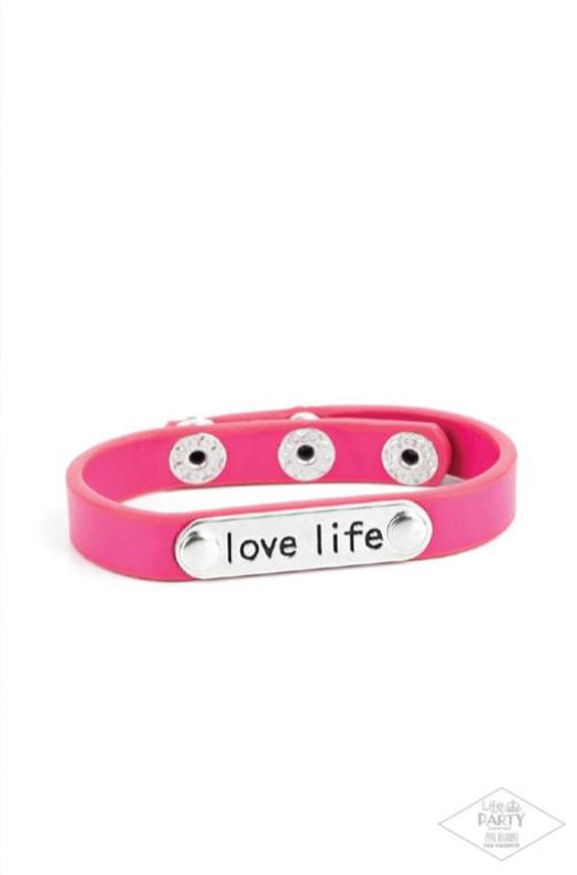 Love Life Pink Bracelet