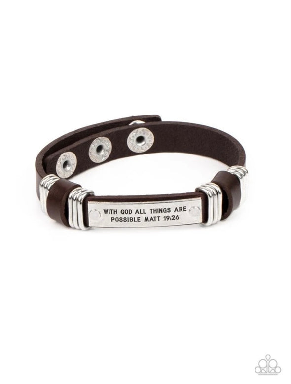 Make It Possible Brown Urban Bracelet